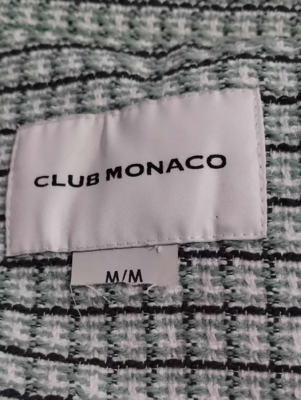 Club Monaco Women's M Plaid Oversized Shacket Button Long Sleeve Shoat Jacket - Picture 6 of 7